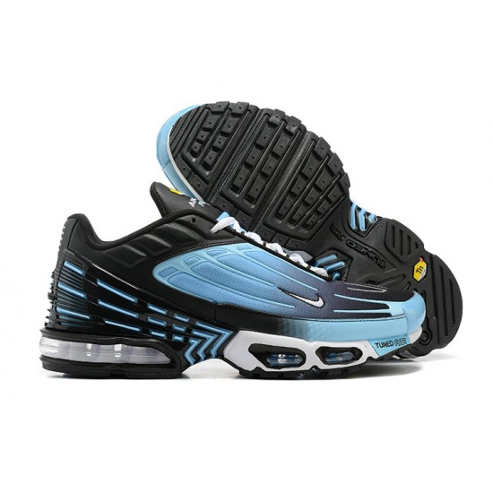 Men Nike Air Max Plus 3 Black and Blue Running Shoes