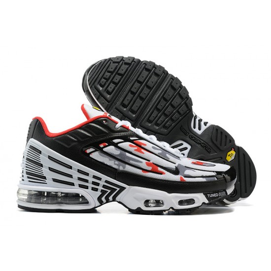 Men Nike Air Max Plus 3 Black and Red Running Shoes