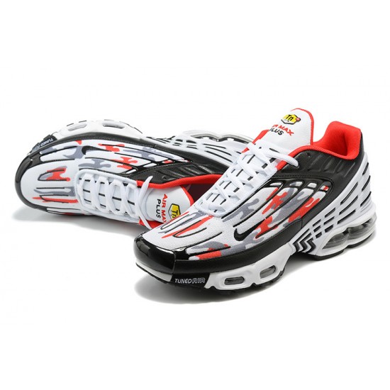 Men Nike Air Max Plus 3 Black and Red Running Shoes