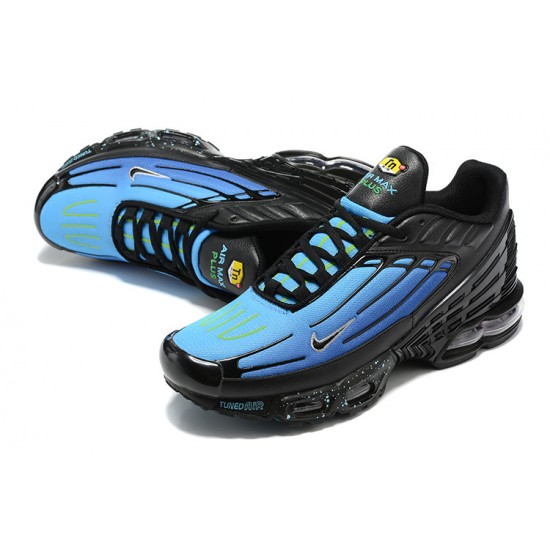 Men Nike Air Max Plus 3 Blue Black Running Shoes