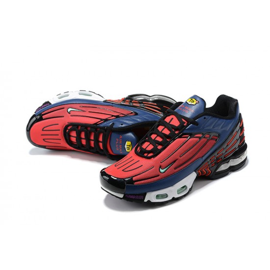 Men Nike Air Max Plus 3 Blue Red CD6871-401 Running Shoes