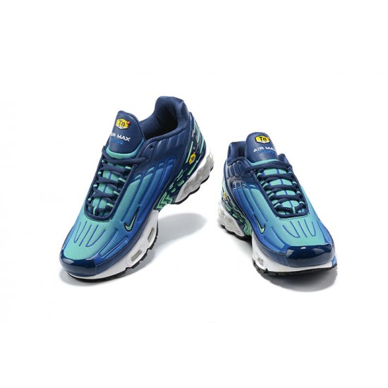 Men Nike Air Max Plus 3 Blue White CJ9684-400 Running Shoes