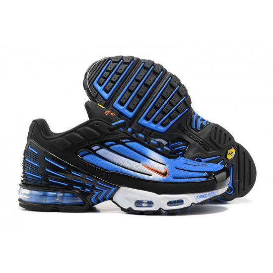 Men Nike Air Max Plus 3 Blue White and Black DR8588-400 Running Shoes