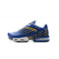 Men Nike Air Max Plus 3 Blue Yellow CW1417-400 Running Shoes