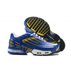 Men Nike Air Max Plus 3 Blue Yellow CW1417-400 Running Shoes