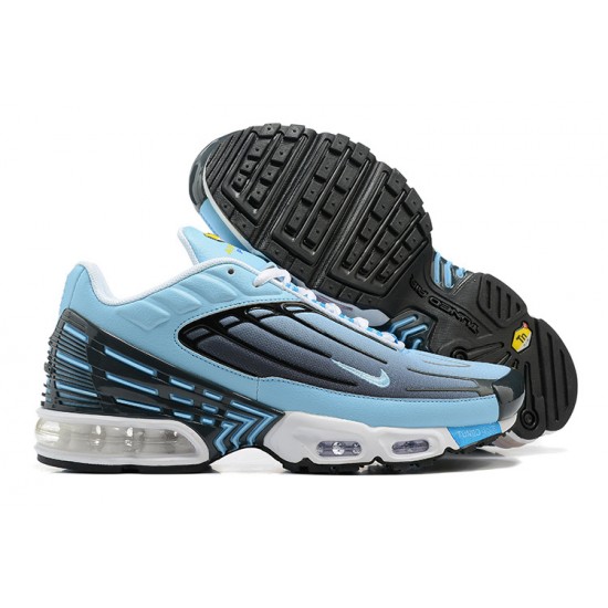 Men Nike Air Max Plus 3 Blue and Black Running Shoes