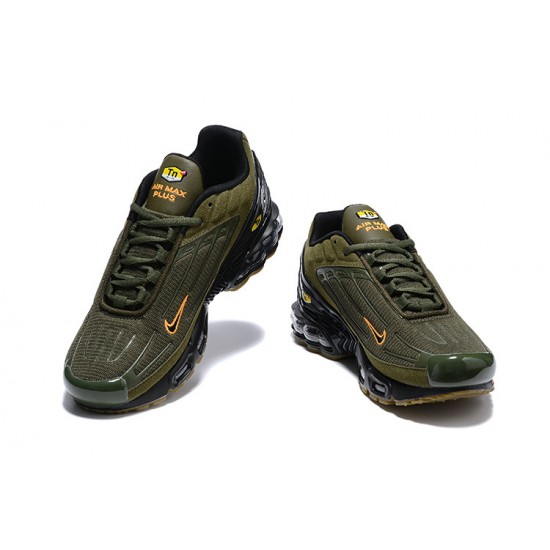 Men Nike Air Max Plus 3 Green Black DZ4502-200 Running Shoes