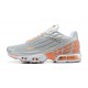 Men Nike Air Max Plus 3 Grey Orange and Silver Running Shoes