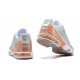 Men Nike Air Max Plus 3 Grey Orange and Silver Running Shoes