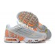 Men Nike Air Max Plus 3 Grey Orange and Silver Running Shoes