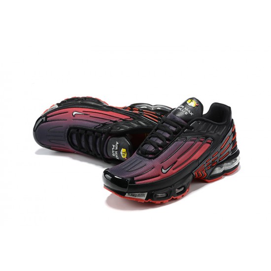 Men Nike Air Max Plus 3 Red Black CT1693-002 Running Shoes