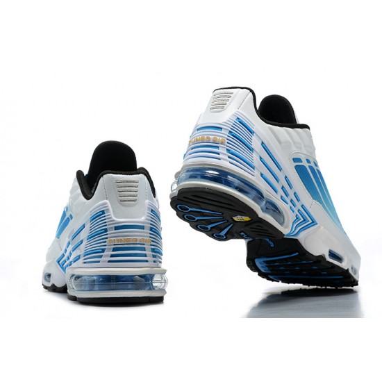 Men Nike Air Max Plus 3 White Blue CK6715-100 Running Shoes