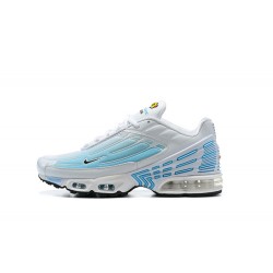 Men Nike Air Max Plus 3 White Blue Running Shoes