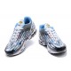 Men Nike Air Max Plus 3 White Blue and Grey Running Shoes