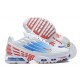 Men Nike Air Max Plus 3 White Blue and Red Running Shoes