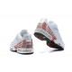 Men Nike Air Max Plus 3 White Red and Silver Running Shoes