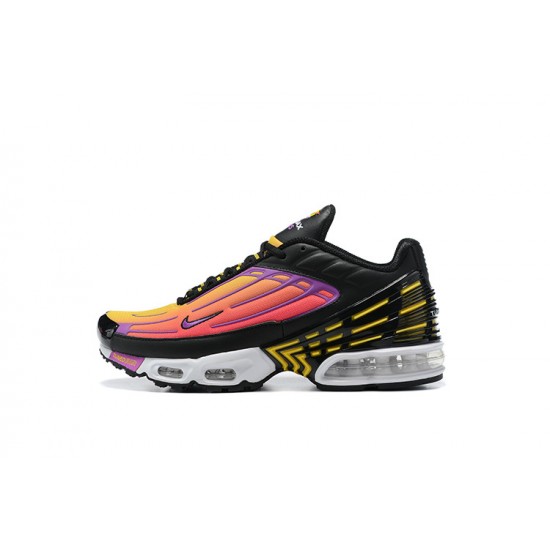 WMNS/Men Nike Air Max Plus 3 Black Yellow and Purple CJ9684-003  Running Shoes