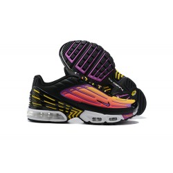 WMNS/Men Nike Air Max Plus 3 Black Yellow and Purple CJ9684-003  Running Shoes