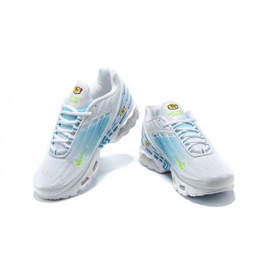 WMNS/Men Nike Air Max Plus 3 White Blue DM2835-100 Running Shoes