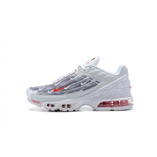 WMNS/Men Nike Air Max Plus 3 White Grey DH4107-100 Running Shoes