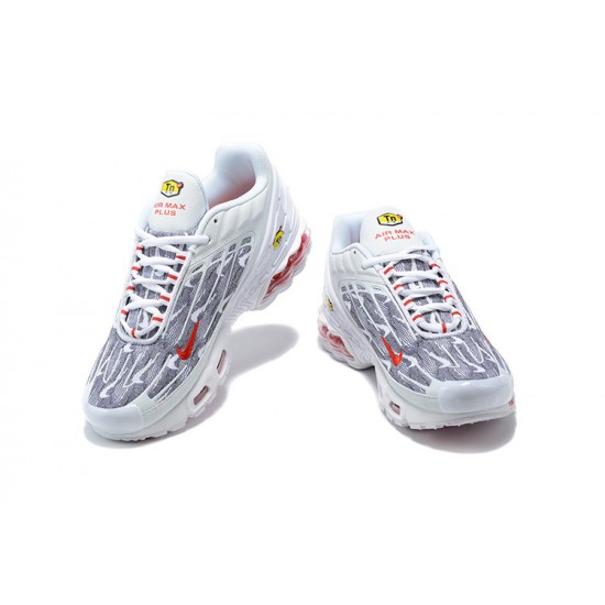 WMNS/Men Nike Air Max Plus 3 White Grey DH4107-100 Running Shoes