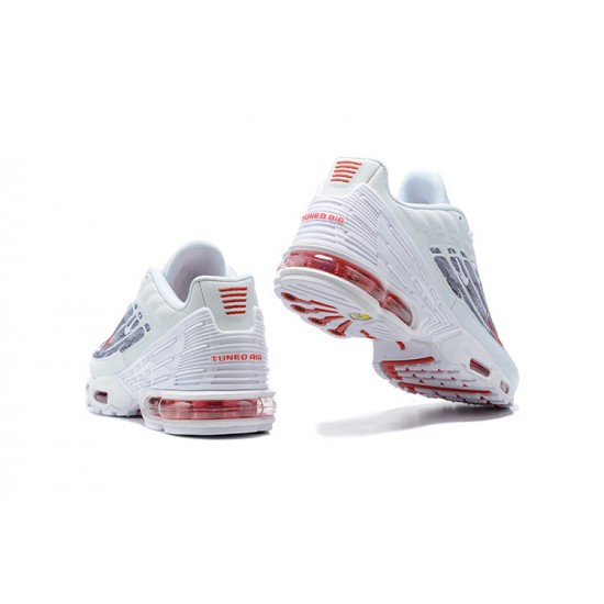 WMNS/Men Nike Air Max Plus 3 White Grey DH4107-100 Running Shoes