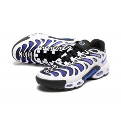 Men Nike Air Max Plus Drift White Blue and Black Running Shoes