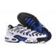 Men Nike Air Max Plus Drift White Blue and Black Running Shoes