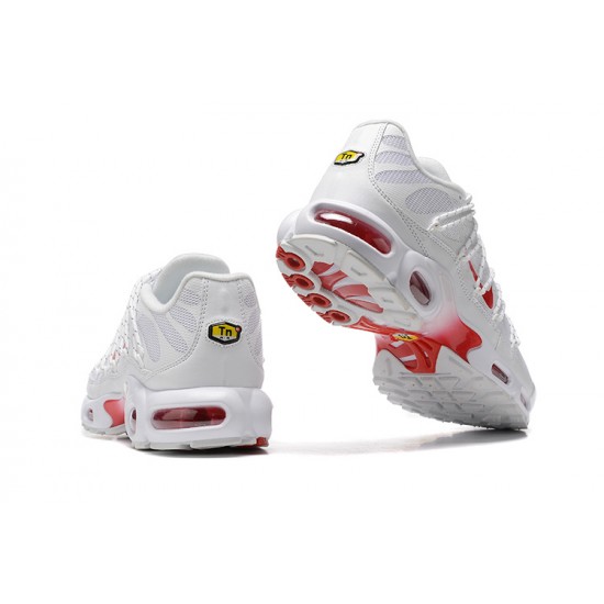 Men Nike Air Max Plus Utility White Red FN3488-100 Running Shoes