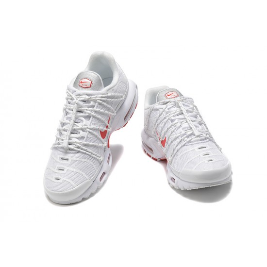 Men Nike Air Max Plus Utility White Red FN3488-100 Running Shoes