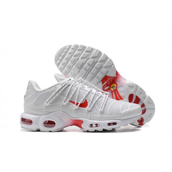 Men Nike Air Max Plus Utility White Red FN3488-100 Running Shoes