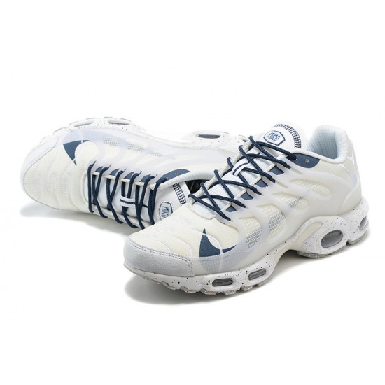 Men Nike Air Max Terrascape Plus White Blue Running Shoes