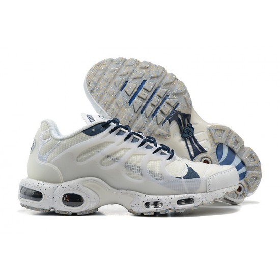 Men Nike Air Max Terrascape Plus White Blue Running Shoes