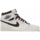 A Ma Maniére x Air Jordan 1 High OG Airness Sail/Burgundy CrushDO7097 100 AJ 1 Sneakers