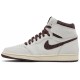 A Ma Maniére x Air Jordan 1 High OG Airness Sail/Burgundy CrushDO7097 100 AJ 1 Sneakers