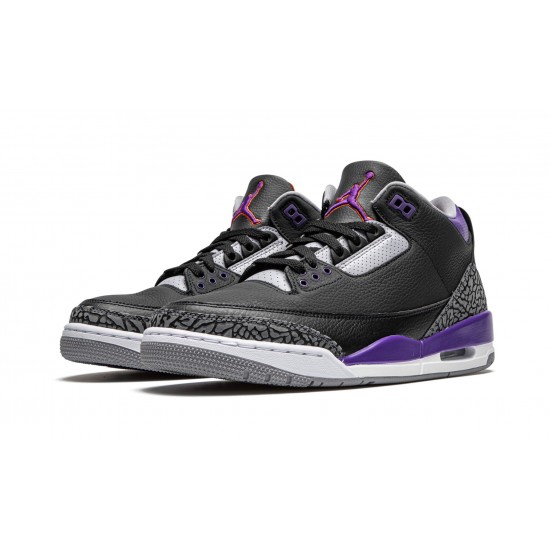 Nike Air Jordan 3 Retro Mens Court Purple CT8532-050 Shoes